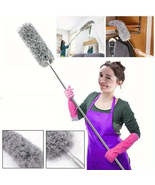 Retractable Electrostatic Microfiber Duster The Ultimate Dust Removal Tool - £11.17 GBP