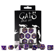 Q Workshop Cats Dice Set 7pcs - Purrito - £34.16 GBP
