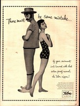 1954 Talon Quality Zipper bathing Suit Swimsuit 1950&#39;s Ephemera Vintage Print Ad - £21.51 GBP