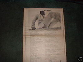* 1970 Curtis Mayfield Poster Type Promo Ad - £13.62 GBP
