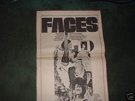 * 1973 FACES OOH LA LA POSTER TYPE PROMO AD - $24.99