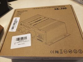 AK-380 USB SD BT.C FM AUX Audio Power Amplifier 400W+400W 2.0 CH HiFi St... - $527.51 MXN
