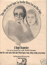 Elton John Goodbye Yellow Brick Road Promo Ad 1974 - £7.18 GBP