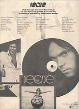 Neil Young Decade Poster Type Promo Ad 1977 - £7.29 GBP