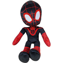 Spin Miles  Kids Black Plush 12&quot; Stuffed Animal Spidey Amazing Friends - $20.20