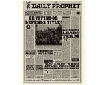 Daily Prophet Harry Potter Gryffindor Defends Title! Flyer Prop/Replica - $2.10