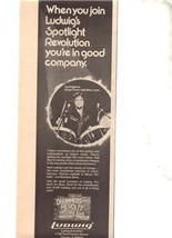 1976 ROGER POPE ELTON JOHN LUDWIG DRUMS POSTER TYPE AD - $8.99