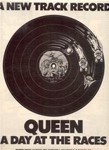 1977 Queen A Day At The Races Poster Type Ad - £8.01 GBP