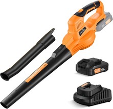 Snapfresh Leaf Blower -20V Cordless Leaf Blower With Battery And Charger, - £71.37 GBP