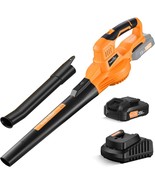 Snapfresh Leaf Blower -20V Cordless Leaf Blower With Battery And Charger, - £61.78 GBP