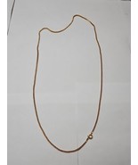 Vintage Gold Tone Dark Gray Necklace/Chain, 24&#39;&#39; - $12.99