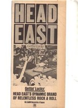 1977 HEAD EAST GETTIN LUCKY POSTER TYPE AD - $7.99