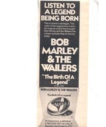 1976 BOB MARLEY &amp; THE WAILERS POSTER TYPE AD - £6.38 GBP