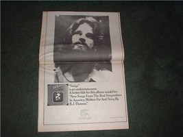 1973 Bj B J Thomas Songs Poster Type Ad - £11.98 GBP