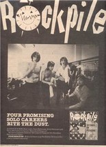 1980 ROCKPILE ROCK PILE POSTER TYPE AD - $8.99