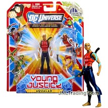 Year 2011 DC Universe Young Justice 4&quot; Figure AQUALAD with Hall of Justice Piece - £31.59 GBP