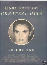 1980 Linda Ronstadt Greatest Hits Poster Type Ad - £7.18 GBP