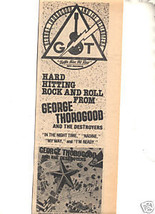 1979 George Thorogood Better Than The Rest Promo Ad - £6.38 GBP