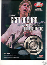 OASIS GEM ARCHER CELESTION POSTER TYPE AD - $7.99