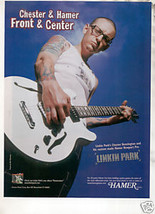 * LINKIN PARK CHESTER BENNINGTON HAMER GUITAR AD - $7.99