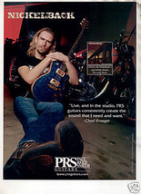 * Nickelback Chad Kroeger Prs Paul Reed Smith Guitar Ad - £6.38 GBP