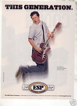 * JOSH PARTINGTON ESP EC-1000 GUITAR AD - £6.38 GBP