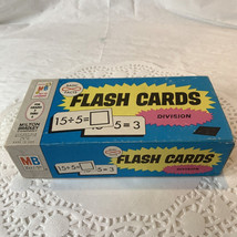 Vintage 1976 Milton Bradley Division And Multiplication Flash Cards 126 Cards - £6.39 GBP
