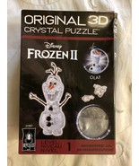 Disney Frozen II Crystal Puzzle-Olaf Snowman Original 3D Puzzle - £15.76 GBP