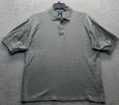 Pebble Beach Polo Shirt Mens Medium Multi Polka Dot Golf Performance Pop... - $21.44