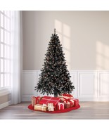 Holiday Time 6.5’ Pre-Lit Black Madison Pine Christmas Tree Clear Lights - $79.19