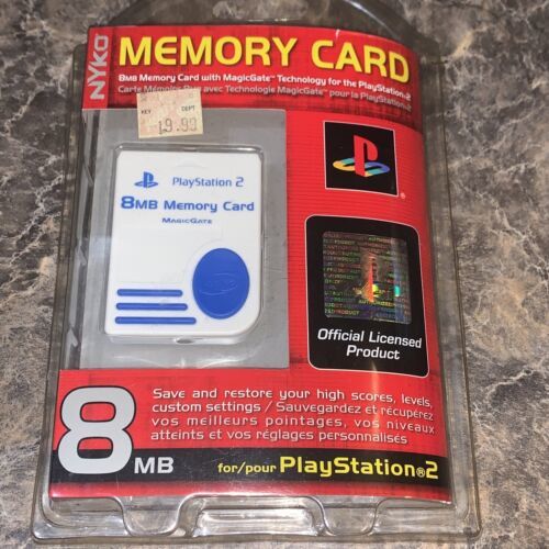 NEW Nyko PS2 8MB Memory Card MagicGate Red for Playstation 2 Console - $28.04