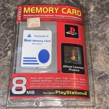 NEW Nyko PS2 8MB Memory Card MagicGate Red for Playstation 2 Console - £22.41 GBP