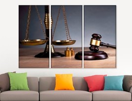 Justice Canvas Art Gift for Lawyer Office Decor Judge Wall Art Attorney Gift Law - £38.75 GBP