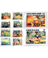 10 Vintage Disney Postage International Countries Stamps Mint Lot #5 - £5.46 GBP