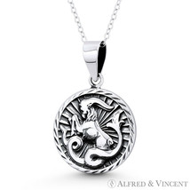 Capricorn Zodiac Sign Goat Solid .925 Sterling Silver Animal Pendant &amp; Necklace - £20.95 GBP+