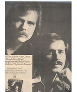 * 1977 ENGLAND DAN &amp; JOHN FORD COLEY POSTER TYPE AD - £7.98 GBP