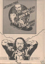 * 1976 Jethro Tull Too Young To Die Promo Ad - £7.18 GBP