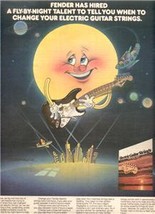 1974 Fender Guitar Strings Poster Type Ad - £7.18 GBP