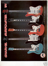 1991 CHARVEL JACKSON SURFCASTER GUITAR AD - £6.38 GBP