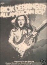 Rick Derringer All American Boy Promo Ad 1973 - £6.38 GBP