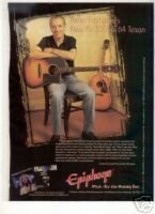 PETER FRAMPTON EPIPHONE TEXAN AJ-30CE PROMO AD 1998 - $6.99