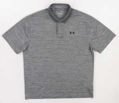 Under Armour The Performance Golf Polo Shirt Men&#39;s XL Gray Short Sleeve - $24.64