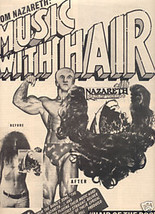 NAZARETH HAIR OF THE DOG POSTER TYPE PROMO AD RARE 1975 - $9.99