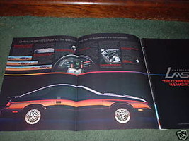 1983 1984 CHRYSLER LASER CAR AD 4-PAGE - £7.18 GBP