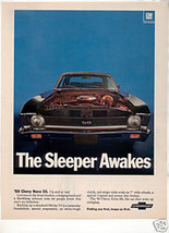 1969 Chevy Chevrolet Nova Ss Ad - £5.39 GBP