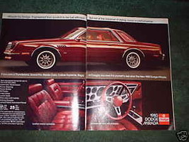 1980 Dodge Mirada Car Ad - $5.06