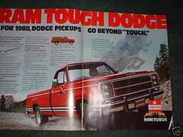 1980 DODGE RAM PICKUP TRUCK AD - $5.06