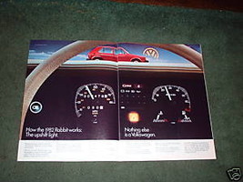 1982 VOLKSWAGEN RABBIT CAR AD 2-PAGE - $5.06