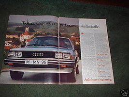 1982 1983 AUDI QUATTRO CAR AD 2-PAGE - $5.06