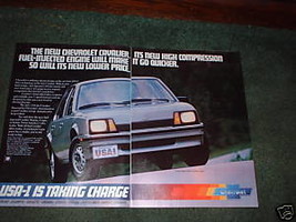 1982 1983 CHEVY CAVALIER CAR AD 2-PAGE - $5.06